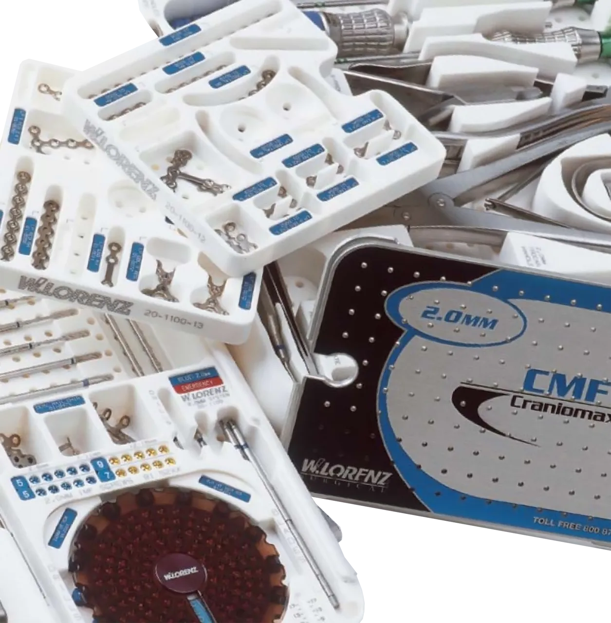 bandejas de sistema lorenz midface de 2 mm de zimmer biomet